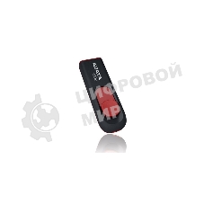 Флешка USB ADATA С008 (AC008-32G-RKD), 32Gb, USB 2.0, R/W 15/5, черный/красный