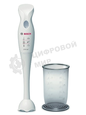 Блендер погружной Bosch MSM 6B150 белый, 300 Вт, 1 скорость, турбо