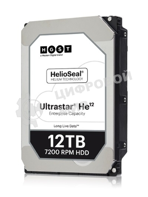 Жесткий диск WD Original SAS 3.0 12Tb 0F29532 HUH721212AL5204 Ultrastar DC HC520 (7200rpm) 256Mb 3.5