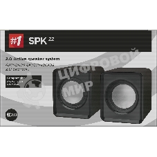 Акустическая система 2.0 Defender #1 SPK 22 черный, 5 Вт, питание от USB