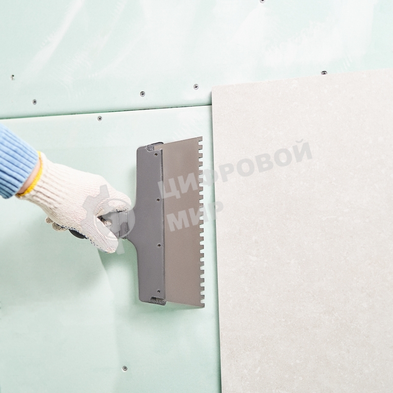 Шпатель фасадный Rexant 250 мм зуб 6х6 нержавеющая сталь, пластмассовая рукоятка