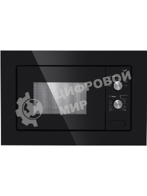 Встраиваемая микроволновая печь Maunfeld MBMO.20.1PGb черный, 20 л, 800 Вт, переключатели - поворотный механизм