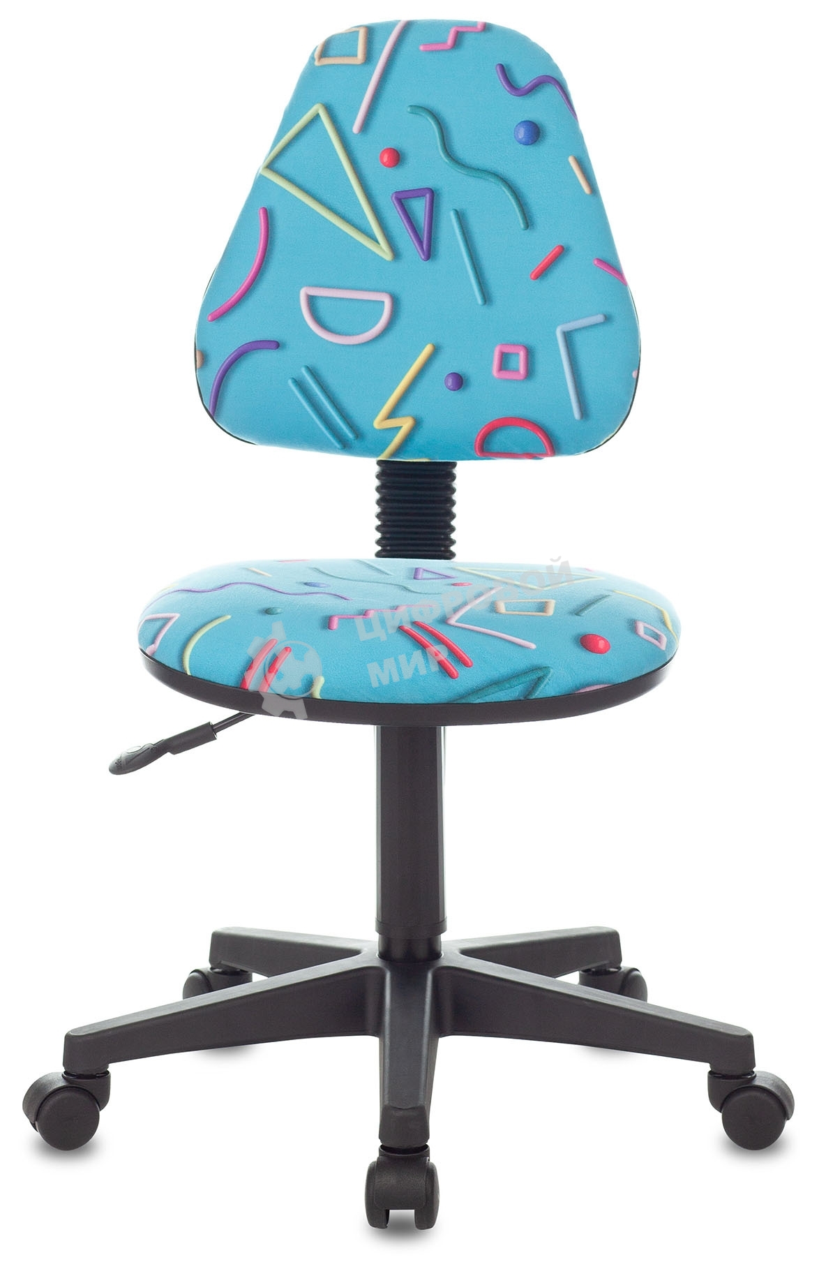 Кресло детское Бюрократ KD-4 голубой Sticks 06 крестовина пластик