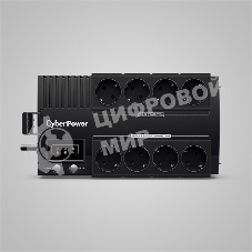 Источник бесперебойного питания CyberPower BS850E NEW линейно-интерактивный 850ВА/480Вт, 4+4 евророзетки, USB UPS Line-Interactive CyberPower BS850E NEW 850VA/480W USB (4+4 EURO)