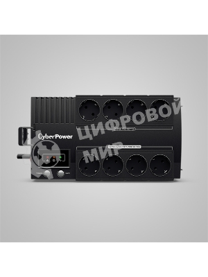 Источник бесперебойного питания CyberPower BS850E NEW линейно-интерактивный 850ВА/480Вт, 4+4 евророзетки, USB UPS Line-Interactive CyberPower BS850E NEW 850VA/480W USB (4+4 EURO)