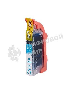 Картридж струйный Sakura 2934B004 (521 C) для Canon, голубой, 8,4 мл., 530 к.