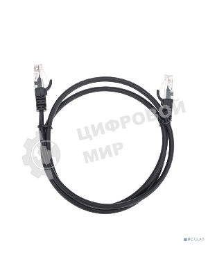 Патч-корд U/UTP Rexant cat.5e, RJ45-RJ45, 26AWG, ZH нг(А)-HF, черный, 1 м