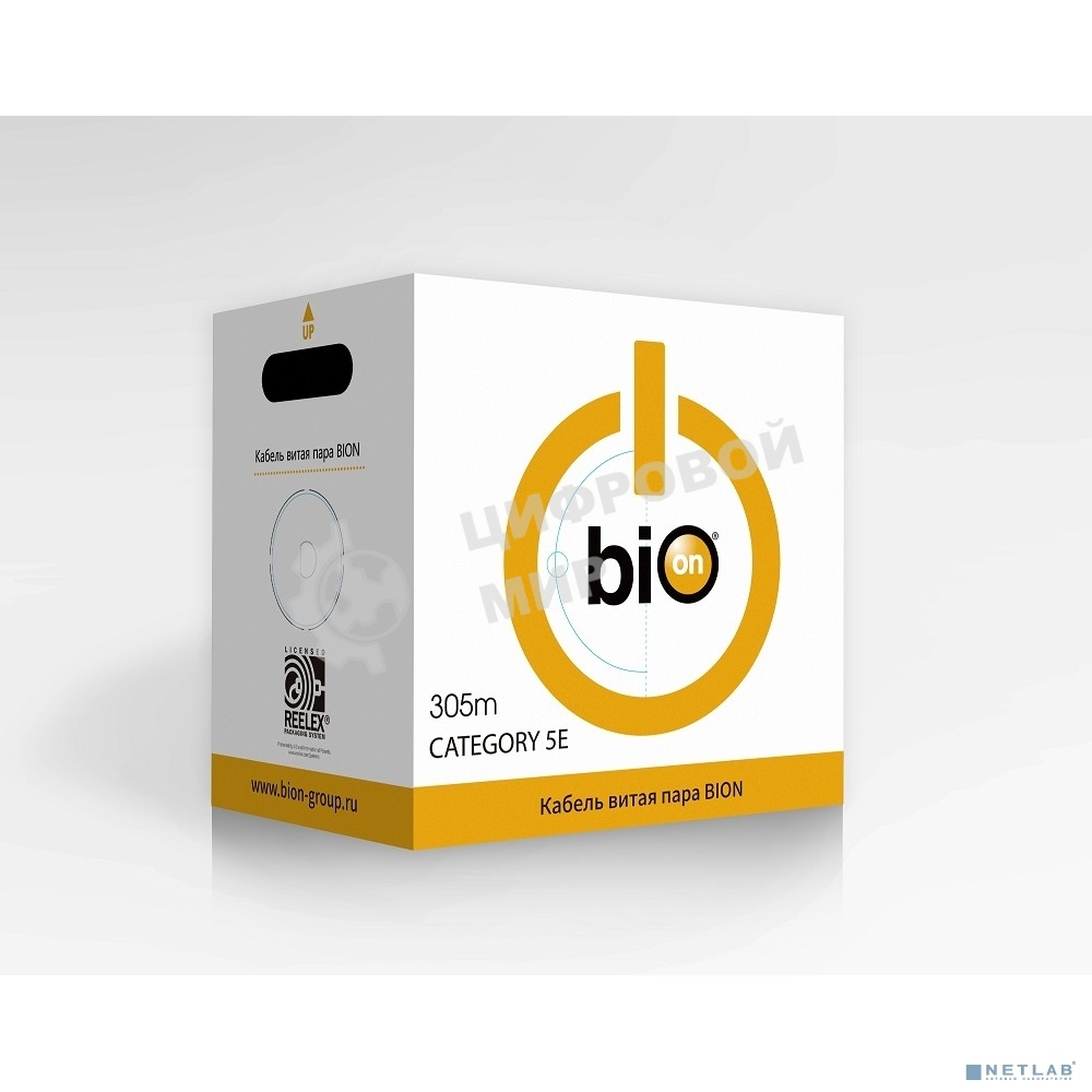 Кабель витая пара Bion BCL-F5460-381 F/UTP, кат.5e, 4x2x0,46 мм AWG 25, медь, одножильный, PE, для внешней прокладки, 305м, черный