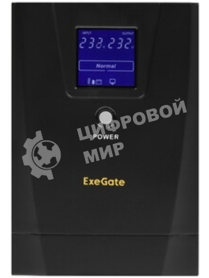 Источник бесперебойного питания Pure Sine Wave ExeGate SinePower UHB-5000.LCD.AVR.6C13.RJ.USB.3U (5000VA/4000W, LCD, AVR, 6*C13, RJ45/11, USB, возможность подключения до десяти внешних батарейных блоков 48В (поставляются отдельно), Rackmount 3U/Tower, металлический корпус, черный)