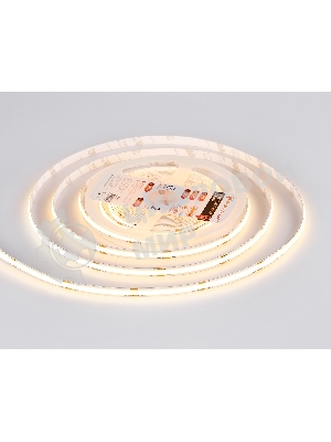 Светодиодная лента Ambrella light GS4701 COB 480Led/ 12W m/ 24V IP20 3000K/ 5000*8*1.54mm (2 конт.)
