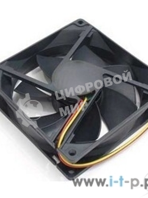 Вентилятор для корпуса Gembird черный, 80 мм, 2600 об/мин, 27 дБ, 3 pin