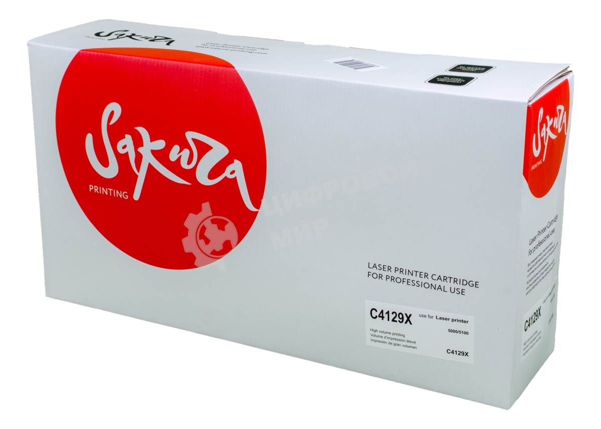 Картридж Sakura C4129X для HP5000/5100, черный, 10000 к.