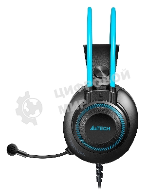 Гарнитура A4Tech Fstyler FH200i серый-синий, проводная, 3.5 мм