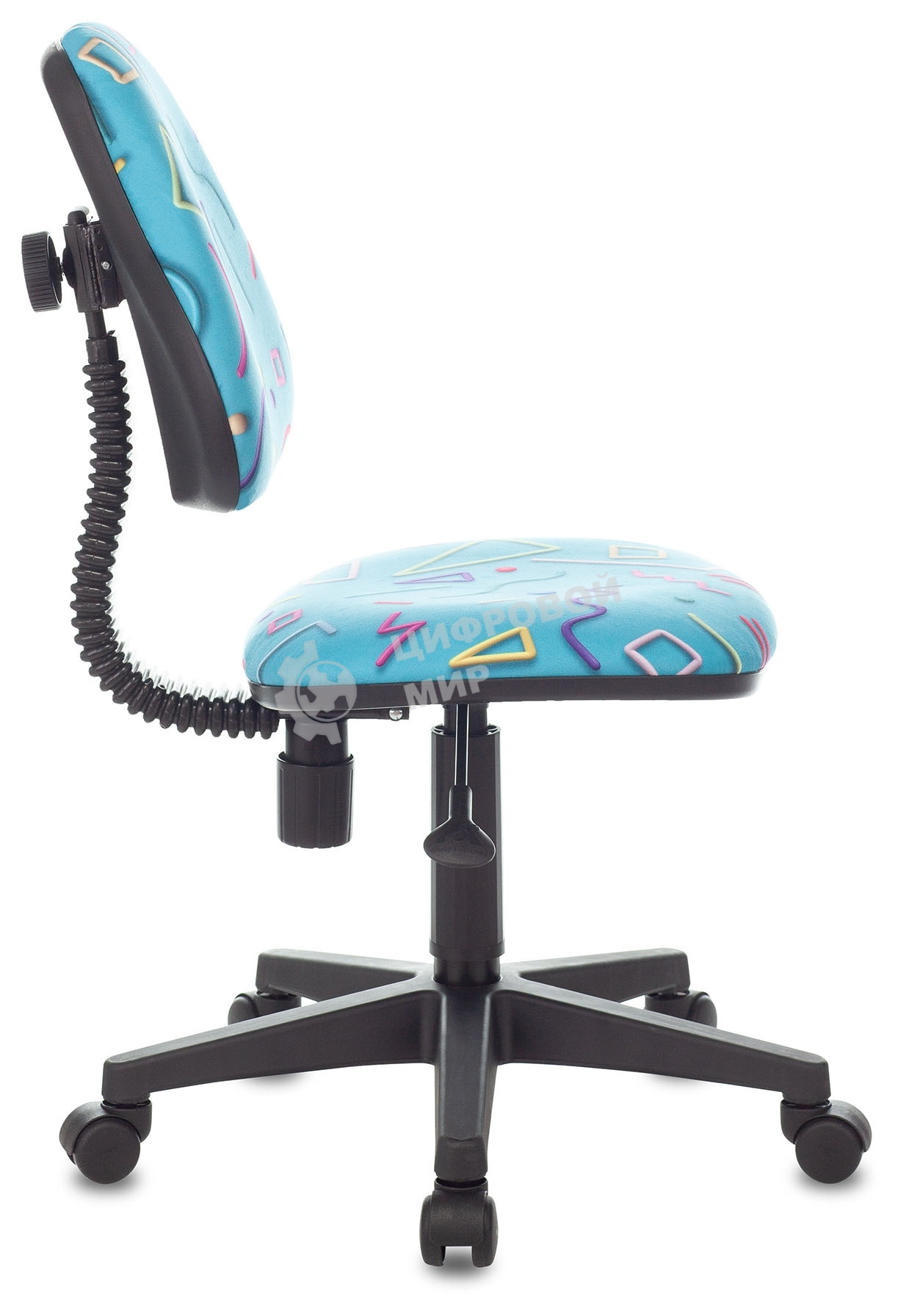 Кресло детское Бюрократ KD-4 голубой Sticks 06 крестовина пластик