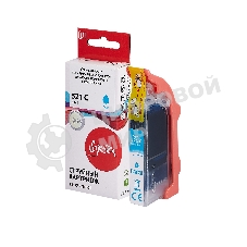 Картридж струйный Sakura 2934B004 (521 C) для Canon, голубой, 8,4 мл., 530 к.