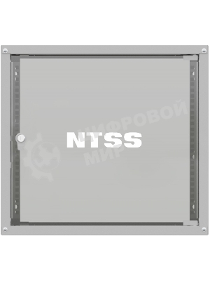 Шкаф коммутационный NTSS Lime (NTSS-WL12U5560GS) настенный 12U 550x600 мм пер. дв. стекл несъемн. бок. пан. 30 кг серый 110 град. IP20 сталь