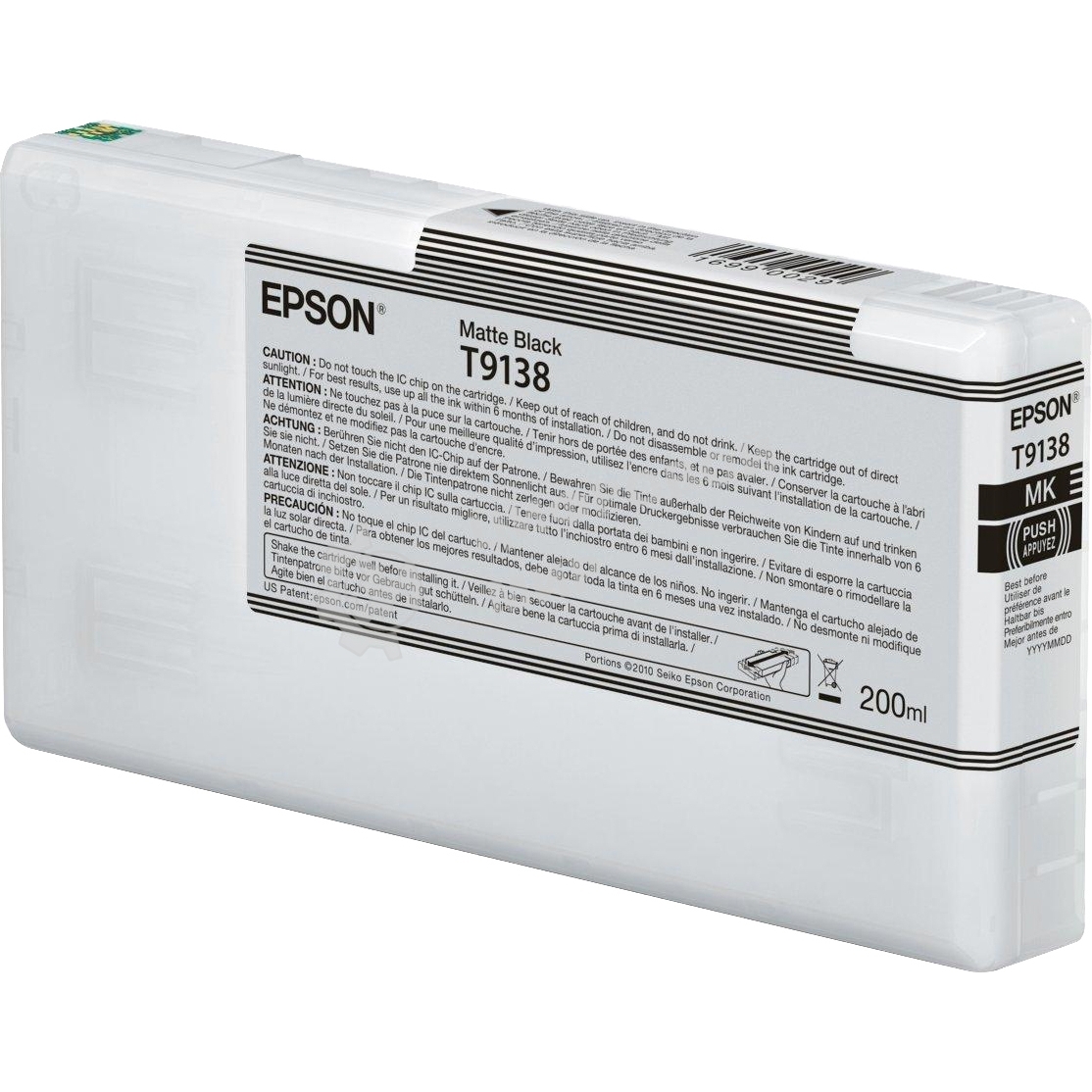 Картридж струйный Epson T9138 (C13T913800) матовый черный (200 мл) для SureColor SC-P5000, SC-P5000V