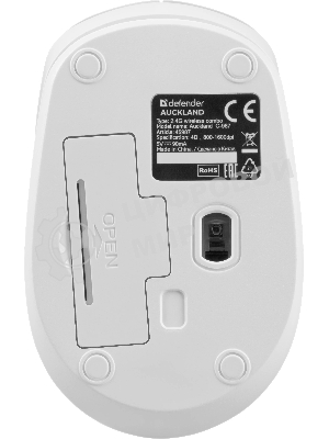 Комплект клавиатура+мышь Defender Auckland C-987 беспроводной, USB, 1600 DPI, белый