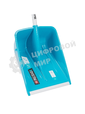 Лопата для уборки снега Palisad LUXE полипропилен, 365х460х1500мм, алюминиевый черенок, ПВХ накладка