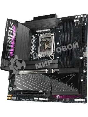 Материнская плата Gigabyte B860M AORUS ELITE WIFI6E, LGA 1851, Intel B860, 4xDDR5, 4xSATA, 3xM.2, 1xPCIe 5.0 x16, 1xPCIe 4.0 x4, 1xHDMI, 1xDP, 1xUSB4 Type-C, 1x 2.5Gb LAN, 4xUSB-A 3.2 Gen 1, 2xUSB-A 3.2 Gen 2, 4xUSB-A 2.0, 7.1, mATX