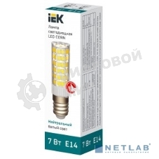 Лампа светодиодная IEK LLE-CORN-7-230-40-E14 CORN 7Вт капсула 4000К E14 230В керамика