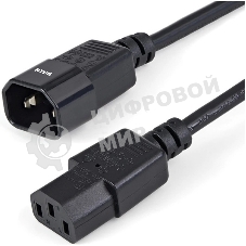 Шнур питания NTSS NTSS-PC13143 C13-С14 проводник.:3x1мм2 1м 220/250В 10А черный