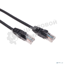 Патч-корд U/UTP Rexant cat.5e, RJ45-RJ45, 26AWG, ZH нг(А)-HF, черный, 1 м