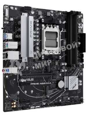 Материнская плата ASUS PRIME A620M-A-CSM, AM5, AMD A620, 2xDDR5, 4xSATA, 2xM.2, 1xPCI-E 4.0 x16, 1xHDMI, 1xDP, 1xVGA, 1x 1Gb LAN, 2xUSB-A 3.2 Gen 1, 4xUSB-A 2.0, 3x3.5 мм, 7.1, Micro-ATX