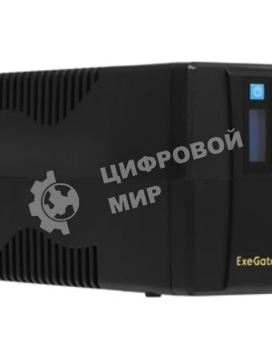 Источник бесперебойного питания ExeGate Smart LB-500.LCD.AVR.4C13 (500VA/300W, LCD, AVR, 4*C13, батарея 12V 4.5Ah, Black)