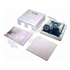 Розетка TWT (TWT-SM2-4512-WH) настенная 1 порт RJ-45 категории 5е и 1 порт RJ-12. UTP. белая