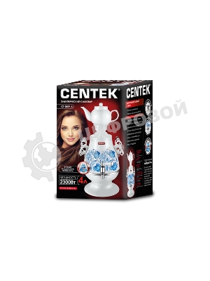 Самовар Centek CT-0091 A (белый+рисунок) 4.0л, 2300 Вт, поддерж.t + LED индикатор