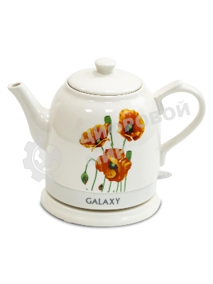 Чайник электрический Galaxy Line GL 0506, белый, керамика