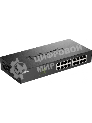 Коммутатор неуправляемый D-Link DES-1016D/I1A с 16 портами 10/100Base-TX