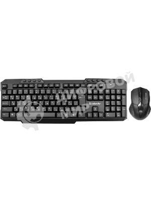 Комплект клавиатура+мышь Defender Jakarta C-805 беспроводной, USB, 1600 DPI, чёрный