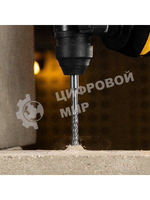 Бур по бетону Denzel цельная крестовая пластина, 10x165 мм, SDS PLUS