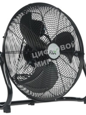 Вентилятор Rix NPSF-8000W хром, напольный, 90 Вт, 3 скорости, 41 см, металлический