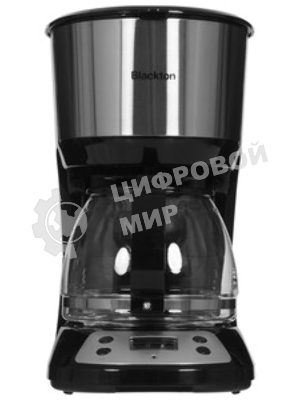 Кофеварка капельная Blackton Bt CM1116 черный/серебристый, исп. кофе - молотый, 1.25 л, 750 Вт.