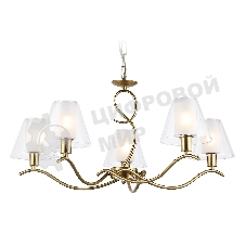 Люстра Ambrella light LH57091/5 BS/FR латунь/белый матовый E14/5 max 40W D690*790