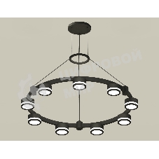Светильник Ambrella light XR92051900/9 SBK/FR черный песок/белый матовый GX53  (A9205, C9242, N8415)