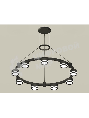 Светильник Ambrella light XR92051900/9 SBK/FR черный песок/белый матовый GX53  (A9205, C9242, N8415)