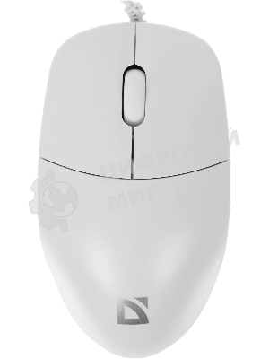 Мышь проводная Defender Azora MB-241 белый, 1200 dpi, USB, кнопки - 3