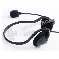 Наушники с микрофоном Hama NHS-P100 черный 2м накладные шейный обод (00139920)