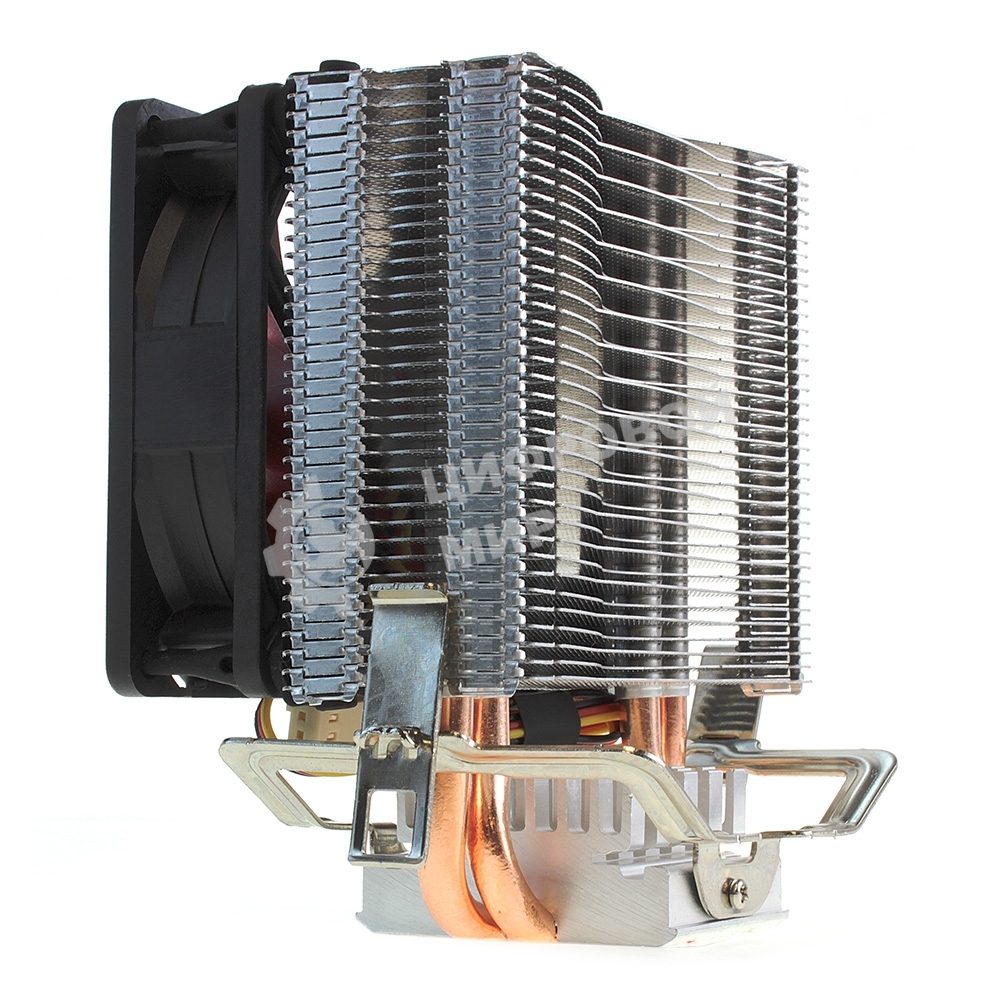 вентилятор CROWN Кулер для процессора CM-92 (Для Intel и AMD, TDP до 95 Ватт, 2шт. медных теплопроводных трубок, Гидродинамическии подшипник, Размер: 117*79*113 мм)