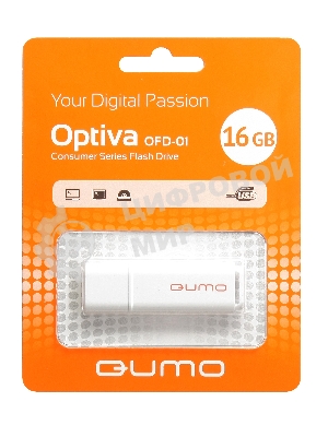 Флешка USB QUMO 16 Gb Optiva 01 белый QM16GUD-OP1-белый