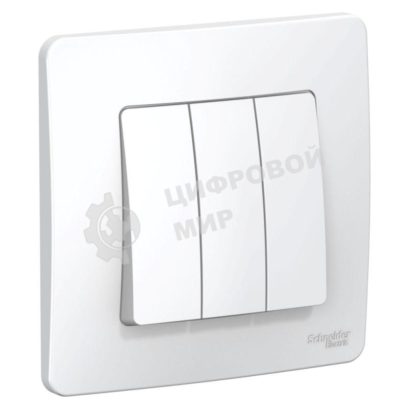 Выключатель 3-кл. СП Blanca (сх.1+1+1) 10А 250 В белый SchE BLNVS100501