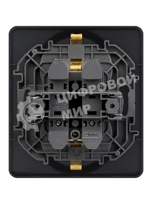 Розетка 2 x 2К+З немецкий стандарт 16А 250 В антрацит