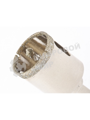 Сверло алмазное Matrix по керамограниту, 38 х 67 мм, 3-гранный хвостовик