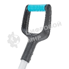 Лопата для уборки снега Palisad LUXE полипропилен, 365х460х1500мм, алюминиевый черенок, ПВХ накладка