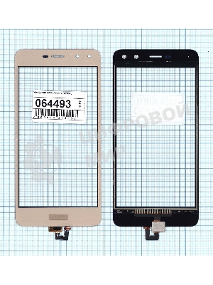 Сенсорное стекло (тачскрин) для Huawei Y5 2017 золотое