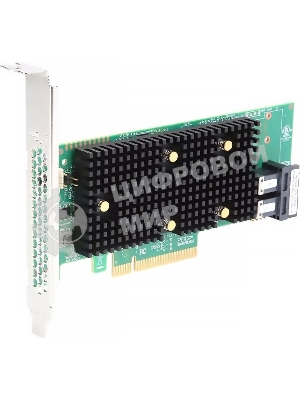 Контроллер MegaRAID 9440-8i SGL (05-50008-02), PCIe 3.1 x8 LP, SAS/SATA/NVMe, RAID 0,1,5,6,10,50,60, 8port(2 * int SFF8643), 3408 IOC
